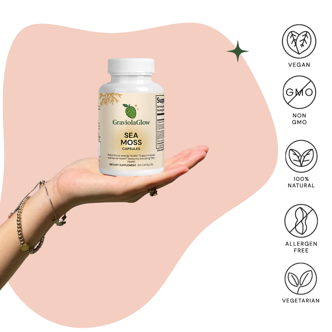 GraviolaGlow Sea Moss Capsules